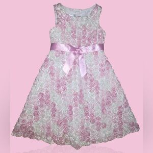 Bonnie Jean Pink and White Floral Dress